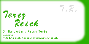 terez reich business card